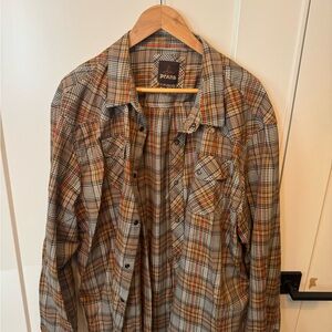Prana Multicolor Plaid Shirt